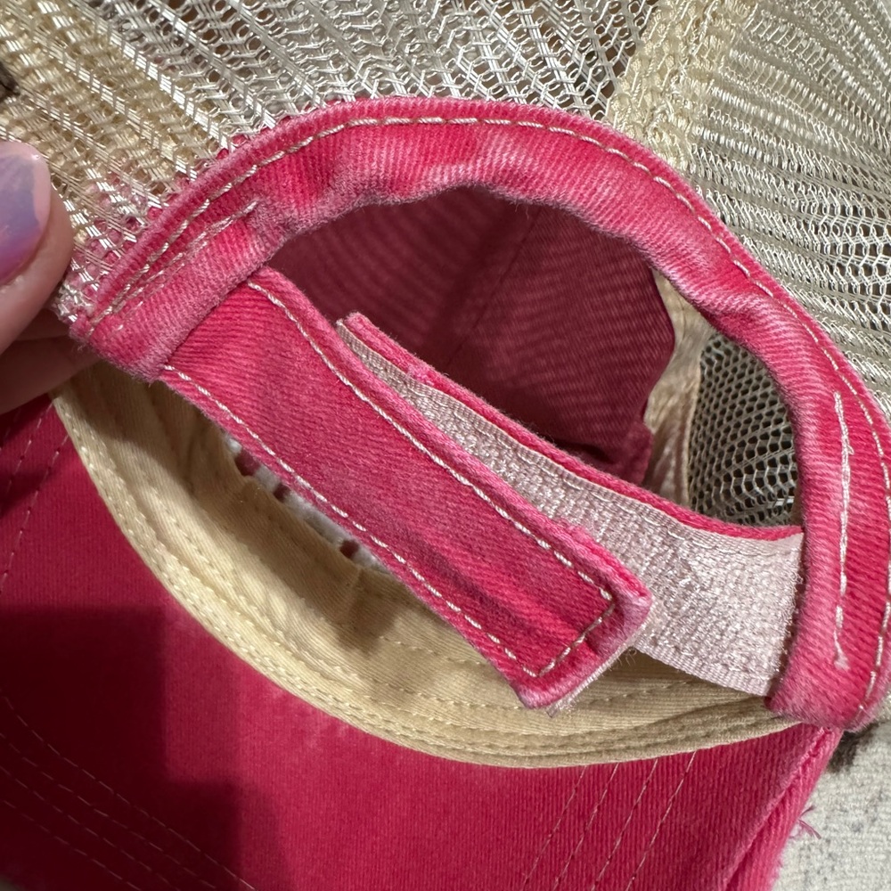 CC Boutique Pink and White Cap - Picture 3 of 3